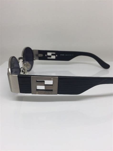 New Vintage Fendi SL 7131 Sunglasses C. Satin Silver & Matte 